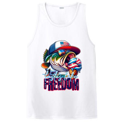 Cool Fish Ice Cream Taste Like Freedom PosiCharge Competitor Tank