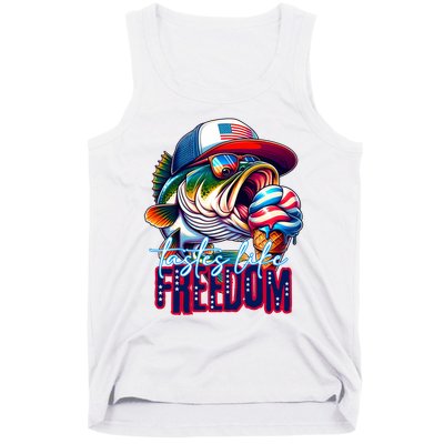 Cool Fish Ice Cream Taste Like Freedom Tank Top
