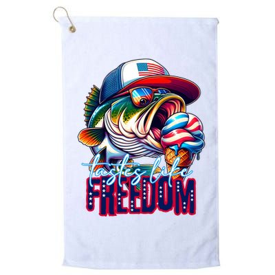 Cool Fish Ice Cream Taste Like Freedom Golf Towel
