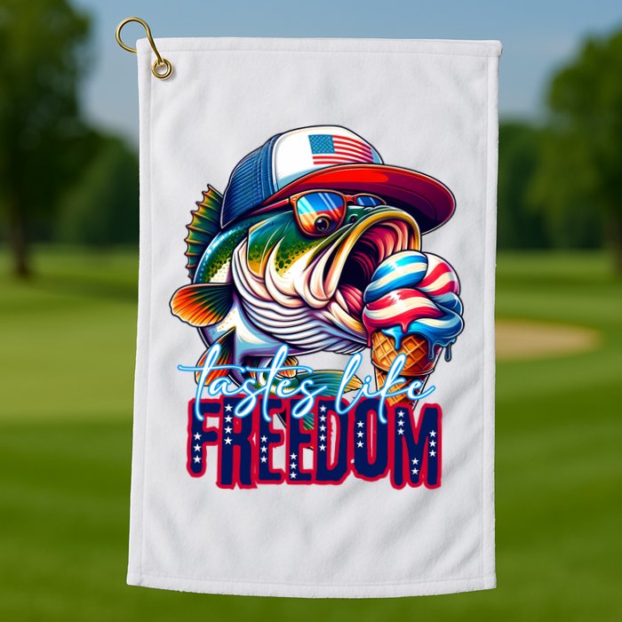 Cool Fish Ice Cream Taste Like Freedom Golf Towel