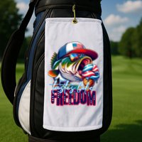 Cool Fish Ice Cream Taste Like Freedom Golf Towel