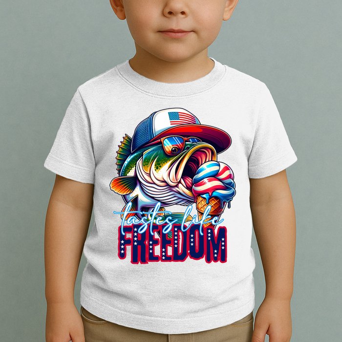Cool Fish Ice Cream Taste Like Freedom Toddler T-Shirt