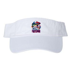 Cool Fish Ice Cream Taste Like Freedom Valucap Bio-Washed Visor