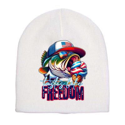 Cool Fish Ice Cream Taste Like Freedom Short Acrylic Beanie