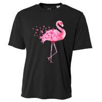 Cute Flamingo I Love You ASL American Sign Language Cooling Performance Crew T-Shirt