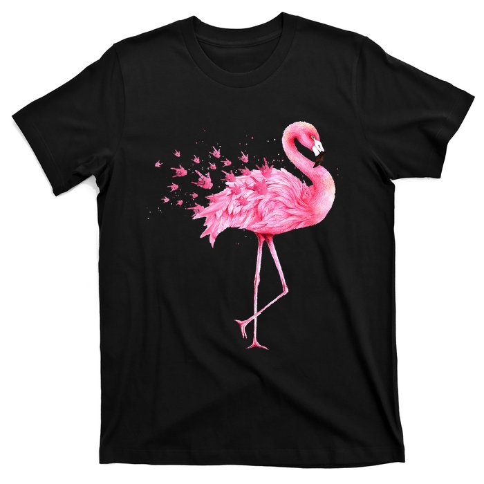 Cute Flamingo I Love You ASL American Sign Language T-Shirt