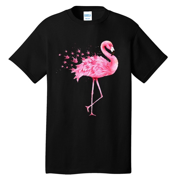 Cute Flamingo I Love You ASL American Sign Language Tall T-Shirt