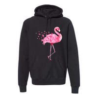 Cute Flamingo I Love You ASL American Sign Language Premium Hoodie