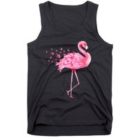 Cute Flamingo I Love You ASL American Sign Language Tank Top