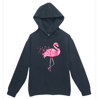 Cute Flamingo I Love You ASL American Sign Language Urban Pullover Hoodie