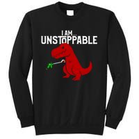 Cute & Funny I Am Unstoppable TRex Dinosaur Sweatshirt