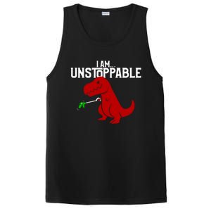 Cute & Funny I Am Unstoppable TRex Dinosaur PosiCharge Competitor Tank