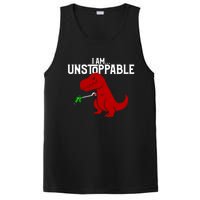 Cute & Funny I Am Unstoppable TRex Dinosaur PosiCharge Competitor Tank