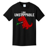 Cute & Funny I Am Unstoppable TRex Dinosaur Kids T-Shirt