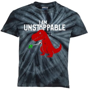 Cute & Funny I Am Unstoppable TRex Dinosaur Kids Tie-Dye T-Shirt