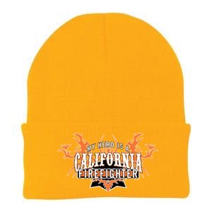 California Firefighter Is My Hero Fire Rescue Gift Knit Cap Winter Beanie