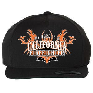 California Firefighter Is My Hero Fire Rescue Gift Wool Snapback Cap