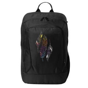 Colorful Feathers Indigenous People Indian Native American City Backpack