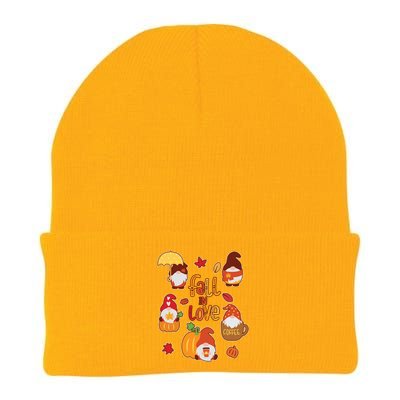 Cute Fall In Love Autumn Gnomes Knit Cap Winter Beanie