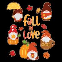 Cute Fall In Love Autumn Gnomes Impact Tech Backpack