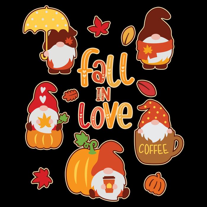 Cute Fall In Love Autumn Gnomes Impact Tech Backpack