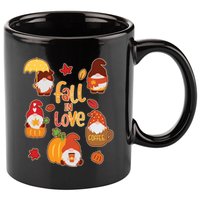 Cute Fall In Love Autumn Gnomes 11oz C Handle Ceramic Mug