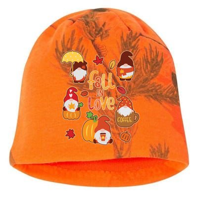 Cute Fall In Love Autumn Gnomes Kati - Camo Knit Beanie