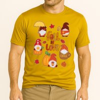 Cute Fall In Love Autumn Gnomes Cooling Performance Crew T-Shirt