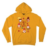 Cute Fall In Love Autumn Gnomes Hoodie