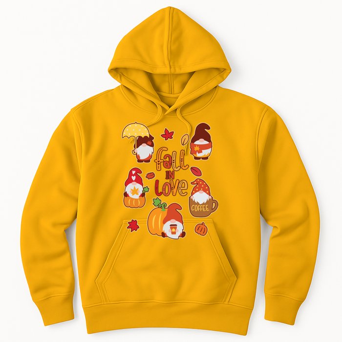 Cute Fall In Love Autumn Gnomes Hoodie