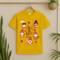 Cute Fall In Love Autumn Gnomes T-Shirt