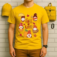 Cute Fall In Love Autumn Gnomes T-Shirt