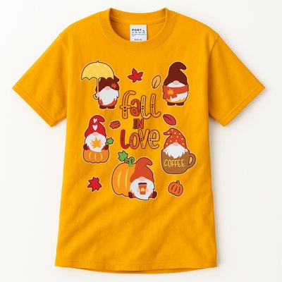 Cute Fall In Love Autumn Gnomes Tall T-Shirt