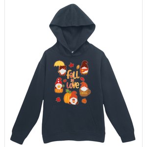 Cute Fall In Love Autumn Gnomes Urban Pullover Hoodie