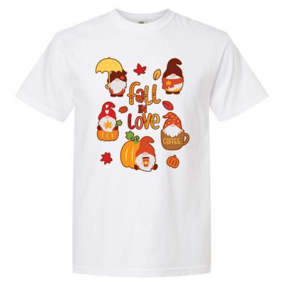 Cute Fall In Love Autumn Gnomes Garment-Dyed Heavyweight T-Shirt