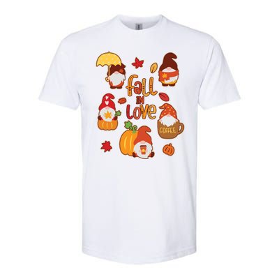 Cute Fall In Love Autumn Gnomes Softstyle® CVC T-Shirt