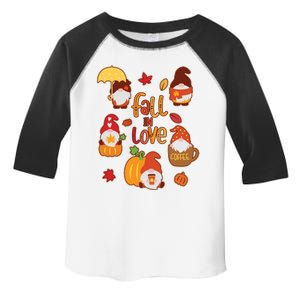 Cute Fall In Love Autumn Gnomes Toddler Fine Jersey T-Shirt