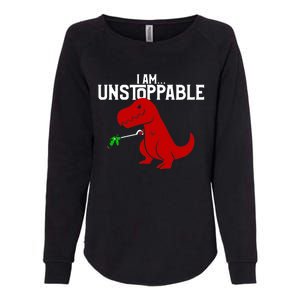 Cute & Funny I Am Unstoppable TRex Dinosaur TShirt Womens California Wash Sweatshirt