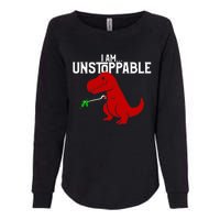 Cute & Funny I Am Unstoppable TRex Dinosaur TShirt Womens California Wash Sweatshirt