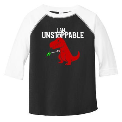 Cute & Funny I Am Unstoppable TRex Dinosaur TShirt Toddler Fine Jersey T-Shirt