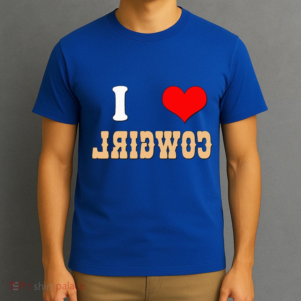 Country Funny I Heart Cowgirls I Love Reverse Cowgirl T-Shirt