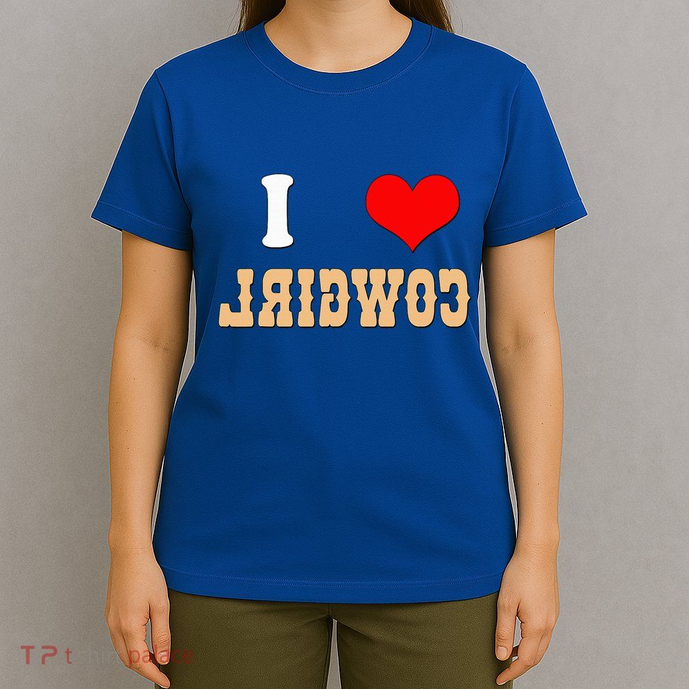 Country Funny I Heart Cowgirls I Love Reverse Cowgirl T-Shirt