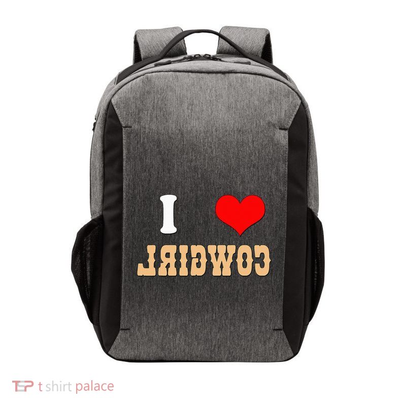 Country Funny I Heart Cowgirls I Love Reverse Cowgirl Vector Backpack
