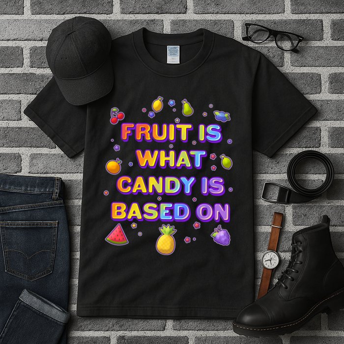 Colorful Fruit Is What Candy Is Based On Tall T-Shirt