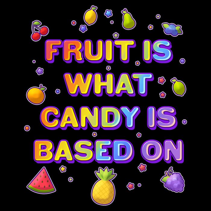 Colorful Fruit Is What Candy Is Based On 7-Panel Snapback Hat