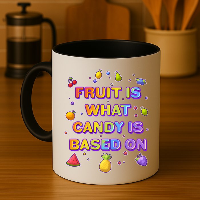Colorful Fruit Is What Candy Is Based On Mug