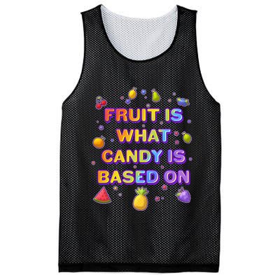 Colorful Fruit Is What Candy Is Based On Mesh Reversible Basketball Jersey Tank
