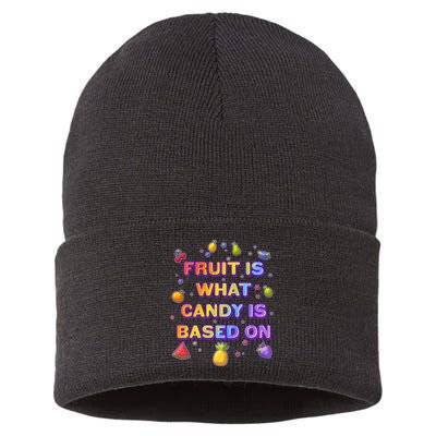 Colorful Fruit Is What Candy Is Based On Sustainable Knit Beanie