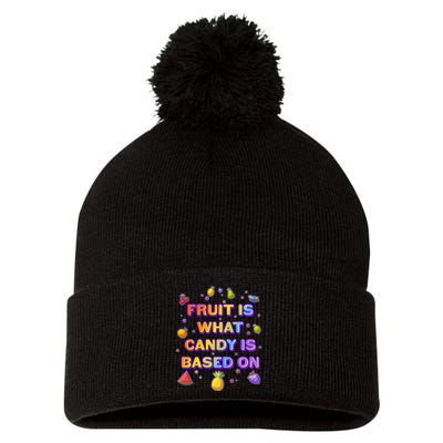 Colorful Fruit Is What Candy Is Based On Pom Pom 12in Knit Beanie