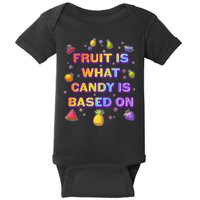Colorful Fruit Is What Candy Is Based On Baby Bodysuit
